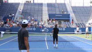 Andy Roddick  Somdev Devvarman 2013 Last Warmup Before Retirement 2012 4  10 [upl. by Odracer]