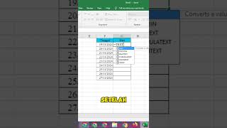 Cara Menentukan Hari Berdasarkan Tanggal di Excel excel belajarmicrosoftword exceltips [upl. by Einaej151]