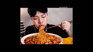 Spicy Noodles Eating Challenge💥🔥 asmr mukbang bigbitesmukbang spicynoodles Sangyoon [upl. by Yznyl]