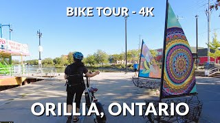 Orillia Ontario 4K Bike Ride Explore Scenic Trails and Lakeside Beauty [upl. by Atnahsal]