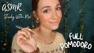 ASMR Study and Work with Me FULL Pomodoro Session with Timer amp Breaks Gentle Rain [upl. by Eadie]