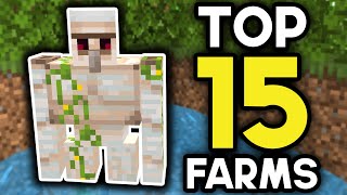 TOP 15 Farms for Minecraft Bedrock 121 2024 [upl. by Lindy521]