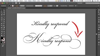 How to access font glyphs ligatures and stylistic sets in Adobe illustrator [upl. by Odracer729]