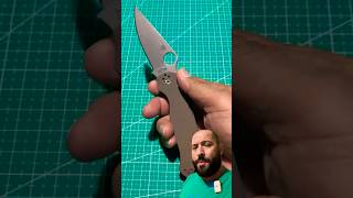 Spyderco paramilitary 2 Sprint Run  charlyedc fastreview shorts reels subscribe [upl. by Ahsimin]