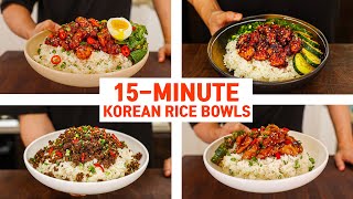 15 Minute Korean Rice Bowls For Your Busy WEEKNIGHT DINNER [upl. by Evreh]