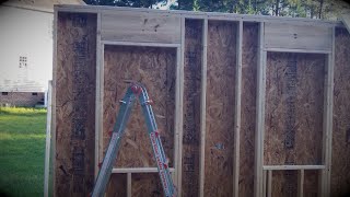 DIY Shed  Part 3a Walls [upl. by Pearl570]