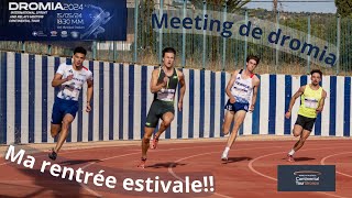 Première COURSE de la SAISON Meeting international avec lEQUIPE de FRANCE 4x100m200m  DROMIA2024 [upl. by Dub]