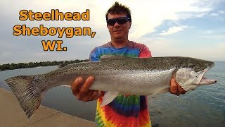 Sheboygan Fishing Guy North Pier June 16 2018 [upl. by Britt]