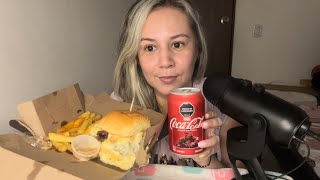 ASMR comiendo hamburguesa 🍔 [upl. by Andrej]