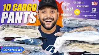 10 Best Branded Cargo Pants for Men amp Festival 🔥 Myntra Casual Pant Haul 2024  ONE CHANCE [upl. by Kadner]