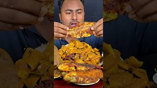 Very Spicy Whole Fish Fry mukbang asmr shortvideo reelsvideo short viralvideo food eating [upl. by Recnal471]