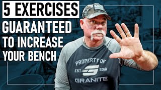 5 Exercises GUARANTEED to Increase Your Bench Press [upl. by Webster674]