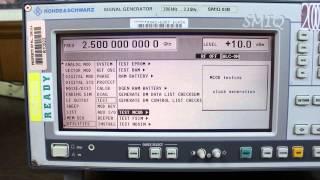 Rohde amp Schwarz SMIQ 300 kHz  33 GHz Signal Generator [upl. by Joiner847]