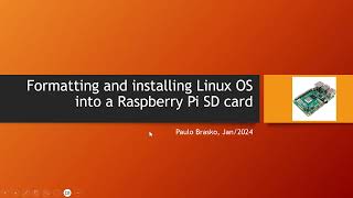 Part 02 Formatting SD card and Installing Linux OS [upl. by Karleen]