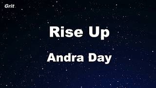 Karaoke♬ Rise Up  Andra Day 【No Guide Melody】 Instrumental [upl. by Aloz]