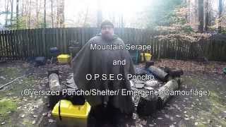 Mountain Serape and OPSEC Oversized PonchoShelter Emergency Camouflage [upl. by Velvet]