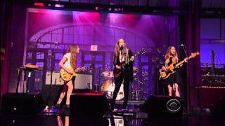 Haim  quotForeverquot 610 Letterman TheAudioPervcom [upl. by Aliek]