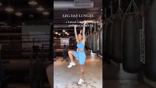 Lunge away your Holiday Stress with these 4 Lunges🍑 Forward to Reverse Lunge 3 x 15 each leg [upl. by Lalib]