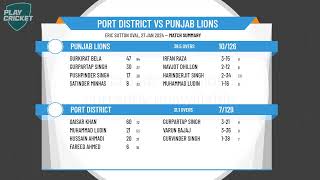 Adelaide Turf Cricket Association  ISC Teamwear LO Div 1  Rd12  Port District v Punjab Lions [upl. by Fronia]