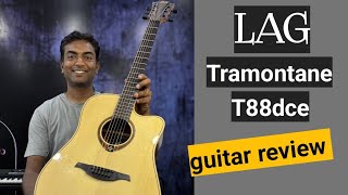 Lag tramontane T88dce guitar review [upl. by Murtha]