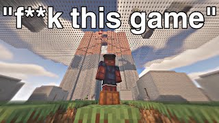 Minecraft but I’m TERRIBLE at PARKOUR CIVILIZATION [upl. by Hovey]