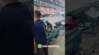 Stud and track roll forming machine for Montant Rail 4870100150 rollformingmachinemanufacturer [upl. by Ofella]