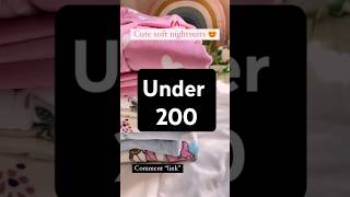 Best Myntra Meesho comfort night suits wear under budget for girls affordablefashion [upl. by Mikey]