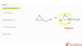 Epichlorohydrin is  12  ETHERS  CHEMISTRY  DINESH PUBLICATION  Doubtnut [upl. by Vanessa]