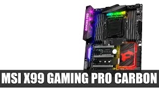 MSI X99 Gaming Pro Carbon Motherboard Computex 2016  AllroundPCcom [upl. by Stafford290]