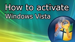 How to activate Windows Vista [upl. by Arodnahs]