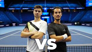 I Challenged Simon Freund At The Nitto ATP Finals [upl. by Arikahs119]