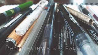 Pen Review with Peter Han  Pentel Color Brush pen [upl. by Kermy]