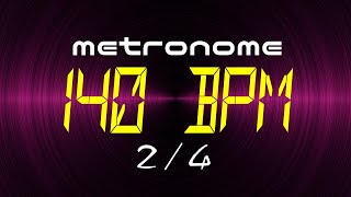 metronome 140 BPM 24 [upl. by Yetnruoc]