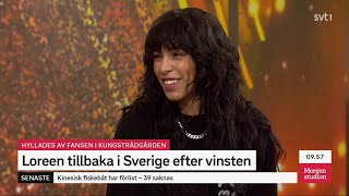 Loreen  Morgonstudion Interview 17052023 SVT EN Subtitles [upl. by Lawler]