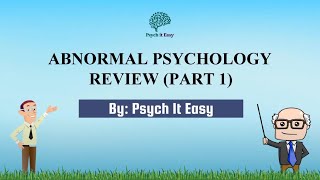 Abnormal Psychology Quiz with Explanations Part 1  Psych It Easy [upl. by Vaules]