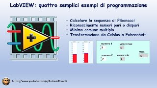 Labview semplici esempi di programmazione  Easy examples [upl. by Neelya690]