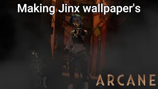 How i do my Jinx Wallpaers on Blender Timelapse [upl. by Ringe]