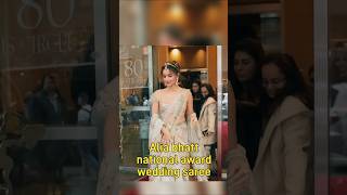 Alia bhatt National Award wedding Sharee foryou shorts ytshorts aliabhatt bollywood mkshortsyt [upl. by Chloras14]