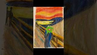 Kermit the Frog Scream Painting artist painter memeart kermitmemes acrylicpainting art [upl. by Vaios]