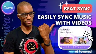 Canva Beat Sync  Instantly Sync Music With Your Video [upl. by Aihsercal662]