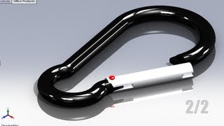 SolidWorks P Tutorial 49 This Hanger detailed 4partsassembly pt22 [upl. by Ttennaj]