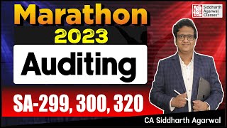 Audit Marathon6  SA299 300 320  CA Final  CA Siddharth Agarwal [upl. by Hnil]