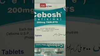 Cebosh 200mg Tablet Uses in Urdu Cebosh 400mg Tablet Uses Cefixime 400mg [upl. by Genna]