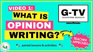 What is Opinion Writing For Kids  Video 1  4th grade [upl. by Sirraf]