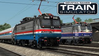 Reppos Amtrak AEM7 DLC Showcase  Train Sim Classic [upl. by Nicram751]