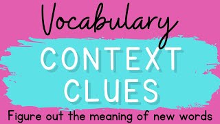 Vocabulary Context Clues [upl. by Doniv782]