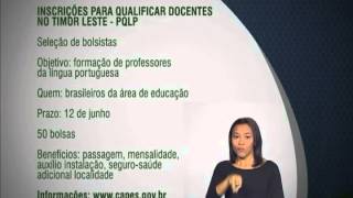 Programa seleciona bolsistas para lecionar língua portuguesa no Timor Leste [upl. by Eirrab521]