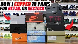 HOW I COPPED 10 PAIRS OF SNEAKERS FROM RESTOCKS OR RETAIL Thanks SOLESAVY [upl. by Adigun]