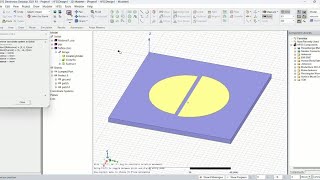 Designing a broadband circular microstrip patch antenna using gapcoupled techniques in HFSS [upl. by Acinaj]