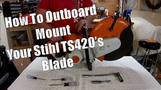 Stihl TS420 Outboard Blade Conversion Tutorial  Independent Fire Training [upl. by Solegnave]